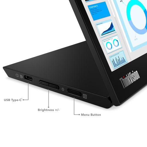 Moniteur LCD Lenovo ThinkVision M14d 14" Classe - 16:10 - 35,6 cm (14") Viewable - Technologie IPS - WLED Rétroéclairage -