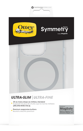 OtterBox Symmetry Estojo para Apple Smartphone - Claro - Resistente a quedas - Policarbonato, Elastômero Termoplástico (TP