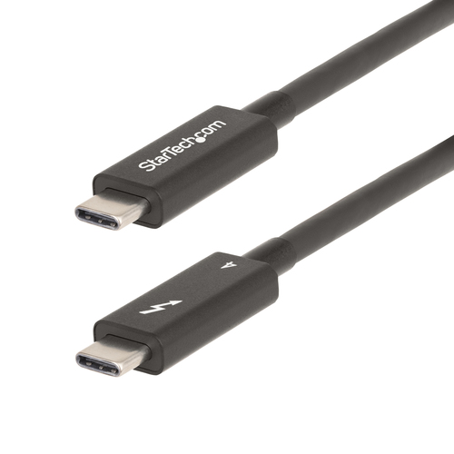 StarTech.com 2 m Aktives Thunderbolt 4 Kabel, 40 Gbit/s, 100W PD, 8K Display Kabel, kompatibel mit USB4, Thunderbolt 3, US