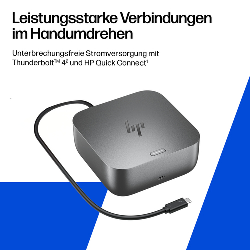 HP Thunderbolt 4 Ultra 180 W G6 Dockingstation. Konnektivitätstechnologie: Kabelgebunden, Hostschnittstelle: Thunderbolt 4
