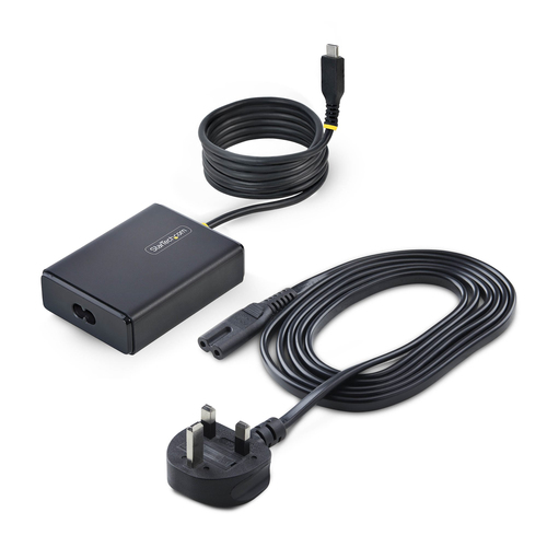 StarTech 100W USB-C Laptop Charger with 1.5m Tethered USB-C Cable, Power Adapter Brick for Dell, XPS, HP ProBook, MacBook 