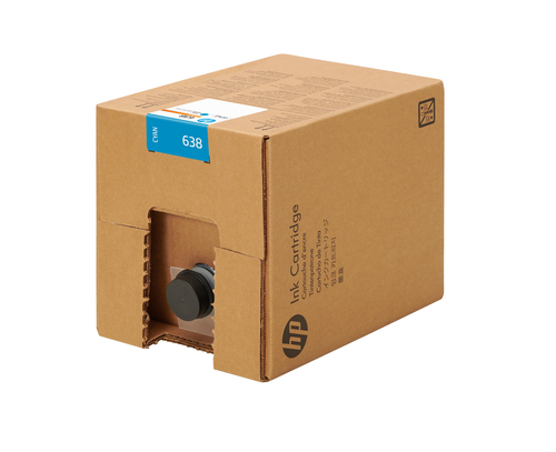 HP 638 Original Inkjet Ink Cartridge - Cyan Pack