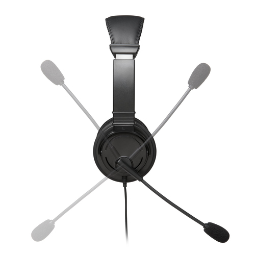 Kensington Wired Over-the-head Stereo Headset - Binaural - Circumaural - Noise Cancelling Microphone - USB