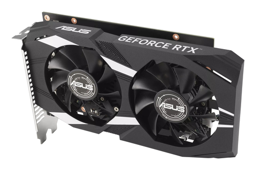 ASUS Dual -RTX3050-O6G. Processeur graphique famille: NVIDIA, Processeur graphique: GeForce RTX 3050. Mémoire carte graphi