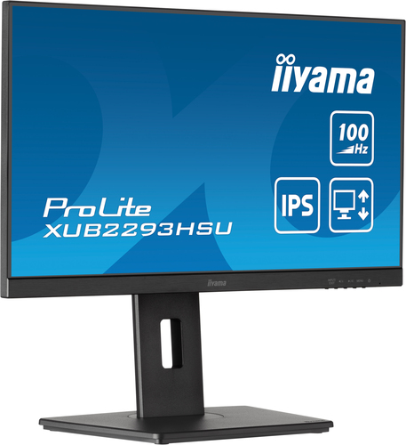 Moniteur LED iiyama ProLite XUB2293HSU-B7 22" Class Full HD - 16:9 - Noir mat - 54,6 cm (21,5") Viewable - Technologie IPS