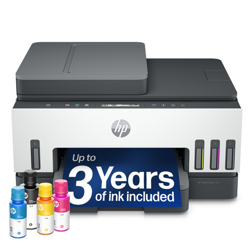 HP 7305 Kabellos Smart Tank - Tintenstrahl-Multifunktionsdrucker - Farbe - Grau - Kopierer/Fax/Drucker/Scanner - 23 Seiten