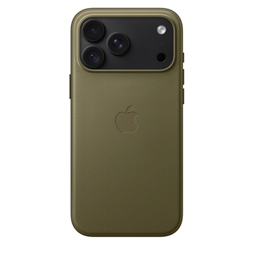 Apple Hülle Smartphone - Texturiert - Oliv - Kratzfest, Sturzsicher - Webstoff, Polyester, Thermoplastisches Polyurethan (
