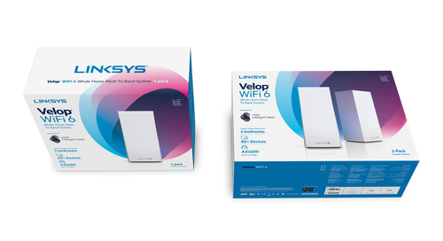 Linksys Velop MX4200 Wi-Fi 6 IEEE 802.11ax Ethernet Wireless Router - 2.40 GHz ISM Band - 5 GHz UNII Band - 525 MB/s Wirel