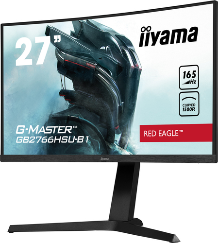 iiyama G-MASTER Red Eagle GB2766HSU-B1 27"" Class Full HD Curved Screen Gaming LCD Monitor - 16:9 - Matte Black - 68.6 cm 