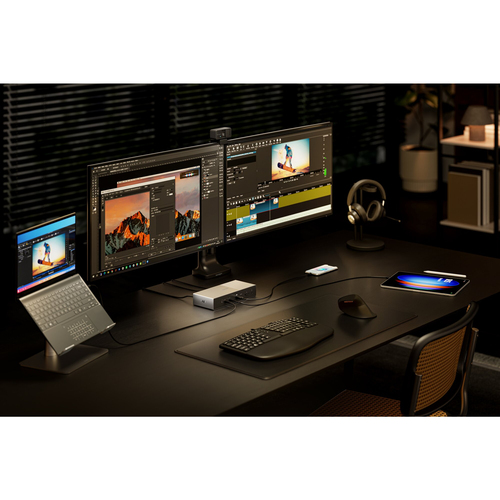 Kensington SD5000T5 Thunderbolt 5 Docking Station für Monitor, Workstation, Notebook - Ladefunktion - Speicherkartenleser 