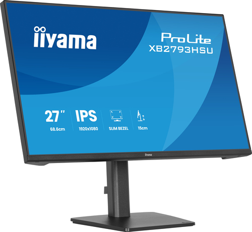 iiyama ProLite XB2793HSU-B1 27 Zoll Klasse Full HD LED-Monitor - 16:9 Format - Mattschwarz - 68,6 cm (27 Zoll) Viewable - 