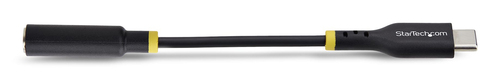 StarTech.com 5in (12.7cm) USB-C Audio Adapter to 3.5mm Headphone/Headset Jack, USB Type-C Aux Dongle, 32-bit DAC, For Lapt