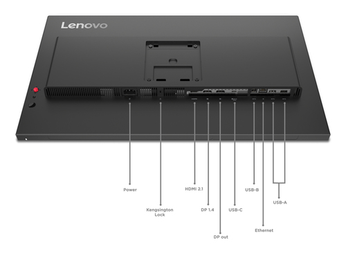 Lenovo ThinkVision P27QD-40 27" Class WQHD LED Monitor - 16:9 - Raven Black - 68.6 cm (27") Viewable - In-plane Switching 