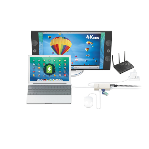 j5create JCA374-N USB Type-C Multi-Adapter. Connectivity technology: Wired, Host interface: USB Type-C, USB Power Delivery