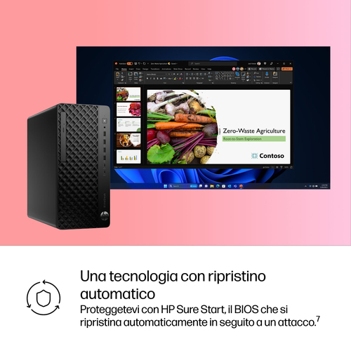 HP EliteDesk 8 Tower G1i AI PC Wolf Pro Security Edition. Famiglia processore: Intel Core Ultra 7, Modello del processore: