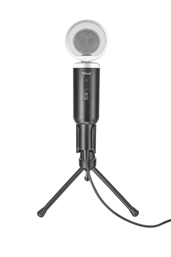 Trust Madell Wired Condenser Microphone - 2.50 m - 50 Hz to 16 kHz -45 dB - Omni-directional - Desktop, Handheld - Mini-phone