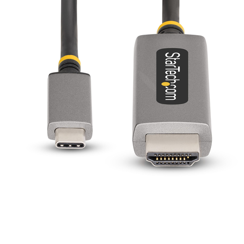 StarTech.com 10ft (3m) USB-C to HDMI Adapter Cable, 8K 60Hz, 4K 144Hz, HDR10, USB Type-C to HDMI 2.1 Converter, USB-C/USB4