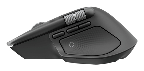 Logitech MX Master 4 Maus - Bluetooth/Radio-Frequenz - USB-Typ C, USB Typ-A - Darkfield - 8 Taste(n) - Graphit - Kabellos 
