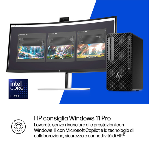 Desktop Computer HP Z1 G1i - Intel Core Ultra 7 265 - 32 GB - 1 TB PCI Express NVMe 4.0 SSD - Tower - Nero - Intel Q870 Ch