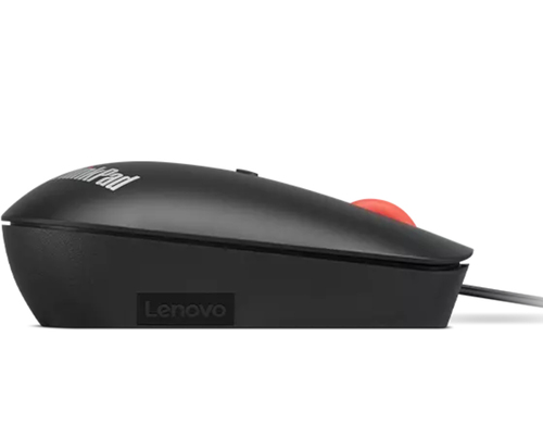 Lenovo ThinkPad Mouse - USB Type C - Optical - 4 Button(s) - Raven Black - Cable - 2400 dpi - Scroll Wheel