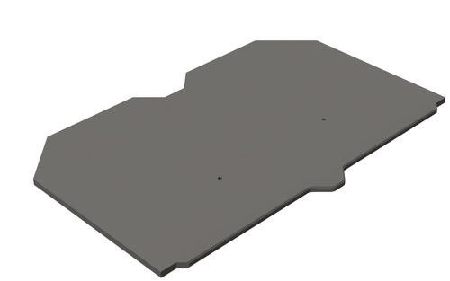 Étagère Zebra Montable en rack Profondeur de Rail - Gris