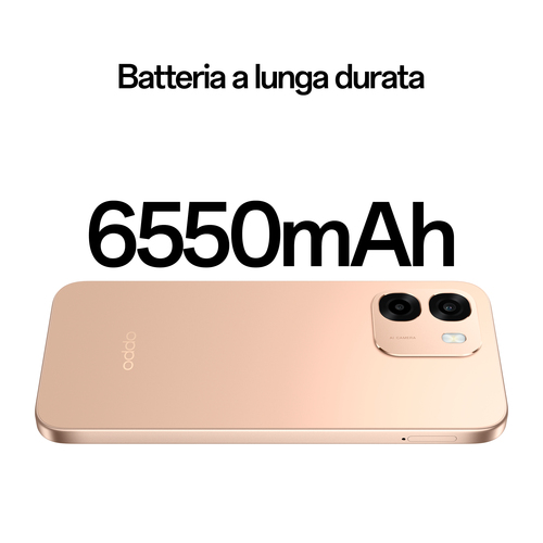 OPPO A6 5G AI Smartphone, doppia fotocamera 50MP+2, Selfie 8MP, Display 6.75” 120HZ IPS HD+, 6550mAh, RAM 6GB(Esp2GB/4GB/6