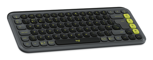 Logitech POP Icon Combo Keyboard & Mouse - QWERTY - English (UK) - Wireless Bluetooth Keyboard - Keyboard/Keypad Color: Gr