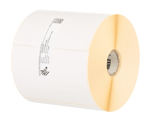 Mehrzwecketikett Zebra Z-Perform - 101,60 mm Breite x 152,40 mm Länge - Permanent Kleber - Rechteck - Thermodirekt - Weiß 