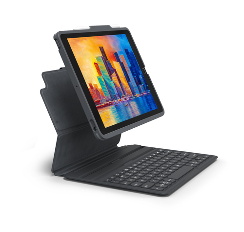 ZAGG Pro Keys Keyboard/Cover Case for 25.9 cm (10.2") Apple iPad Tablet - Black/Grey