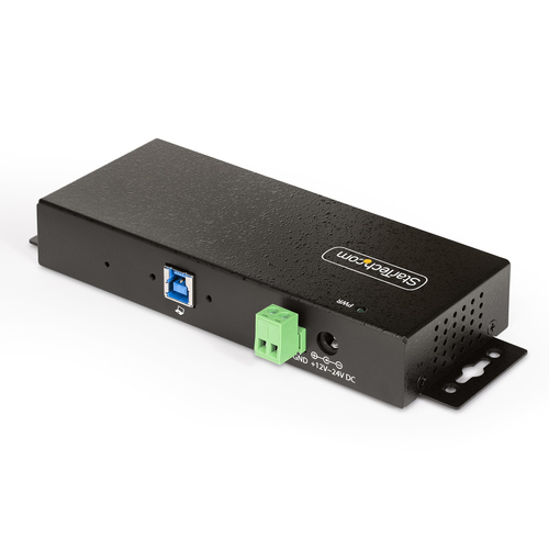 StarTech.com 7-Port Managed USB Hub, Heavy Duty Metal Industrial Housing, ESD & Surge Protection, Wall/Desk/Din-Rail Mount