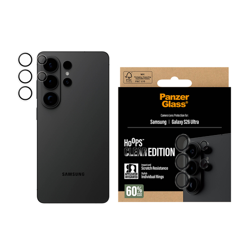 PanzerGlass Hoops Camera Lens Protector - Transparent