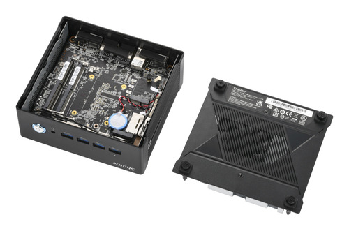 Shuttle Nano PC NA20H2. Gehäusetyp: 1L Größe PC, Produkttyp: Mini-PC Barebone. Motherboard Chipsatz: AMD SoC, BIOS-Typ: UE