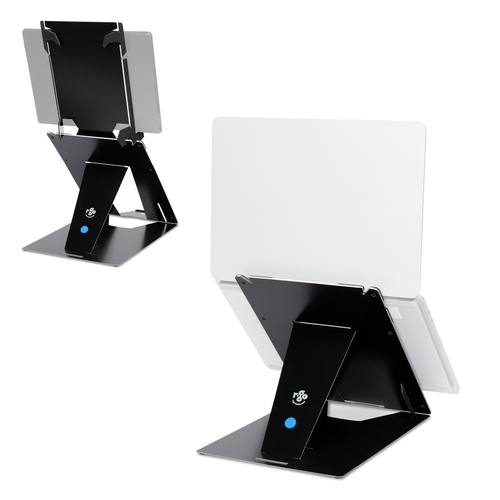 R-Go Altura ajustável Sustentação do Notebook - 25,4 cm (10") para 55,9 cm (22") Suporte de ecrã - Alumínio - Preto - Para