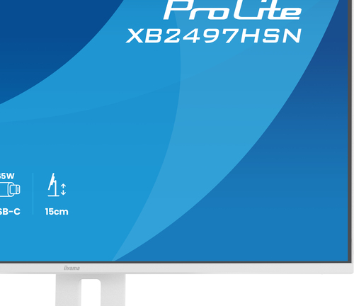iiyama ProLite XB2497HSN-W1 24 Zoll Klasse Full HD LED-Monitor - 16:9 Format - Matt-weiß - 60,5 cm (23,8 Zoll) Viewable - 