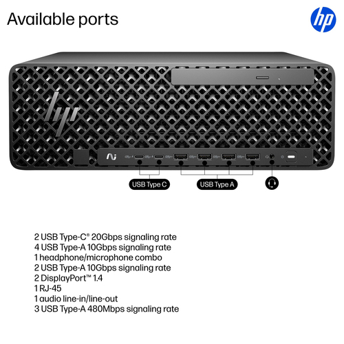 HP Z2 G1i Workstation - Intel Core Ultra 7 265 - 32 GB - 1 TB SSD - Small Form Factor - Black - Intel W880 Chip - Windows 