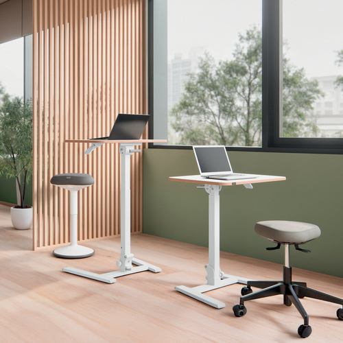 Leitz Ergo Small Foldable Sit Standing Desk. Product colour: White, Maximum weight capacity: 20 kg, Height adjustment rang