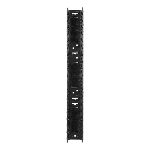 APC AR7588 Cable Organizer - Black - 2 Each Pack - TAA Compliant - Cable Pass-through - 48U Rack Height