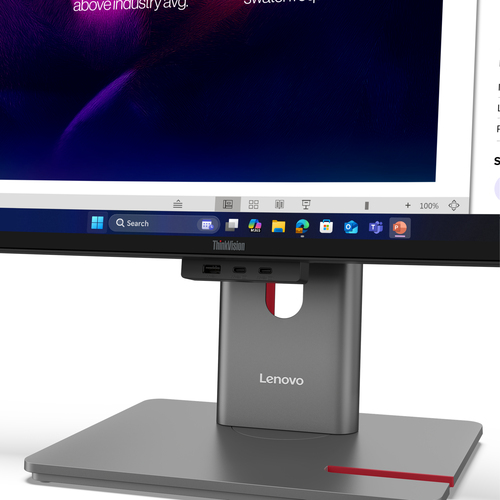 Lenovo ThinkVision P40WD-40 Monitor. Display diagonal: 100.8 cm (39.7"), Display resolution: 5120 x 2160 pixels, HD type: 