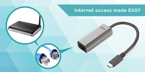 i-tec Gigabit Ethernet Card for Computer, Notebook, Tablet - 10/100/1000Base-T - Portable - Space Gray - USB 3.1 Type C - 