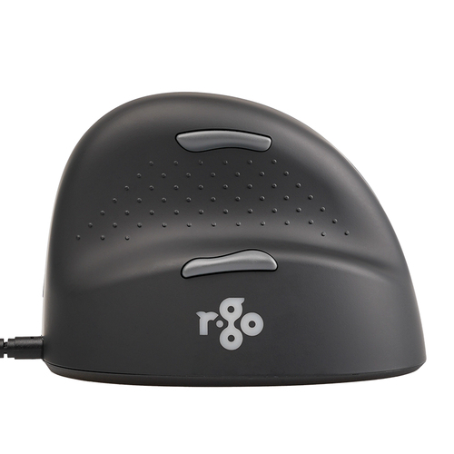 R-Go HE Break Maus - USB - Schwarz - PC, Mac - Kabel - 2400 dpi Auflösung - Klein Hand-/Handflächengröße - Rechtshändig