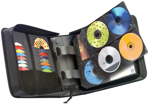Case Logic CDW-320 BLACK Optical Disc Case - Wallet - Nylon - Black - 336 CD/DVD