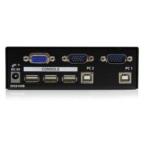 StarTech.com SV231USBGB KVM Switchbox - 2 Computer(s) - VGA, SVGA - 1920 x 1440 - 1U