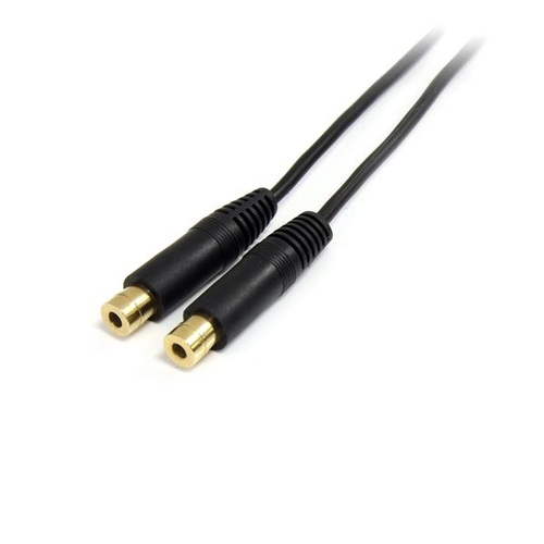 StarTech.com 15cm Stereo Splitter Cable - 3.5mm Male to 2x 3.5mm Female - Split a single headphone jack into two