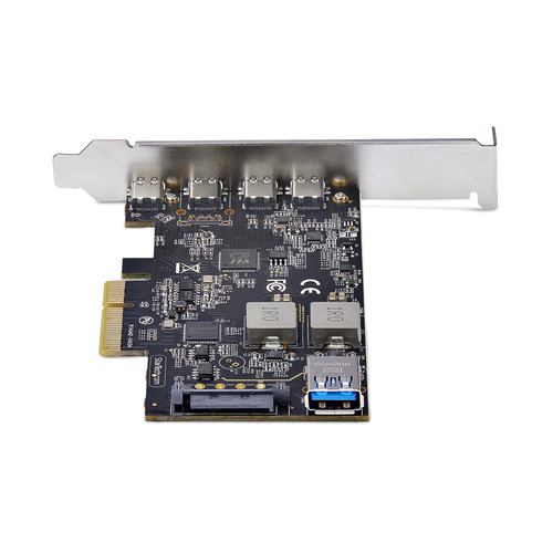 StarTech.com 5-Port USB PCIe Card, USB 3.2 10Gbps, PCI Express Card with 4x USB-C Ports, 1x USB-A Internal Port - Upgrade 