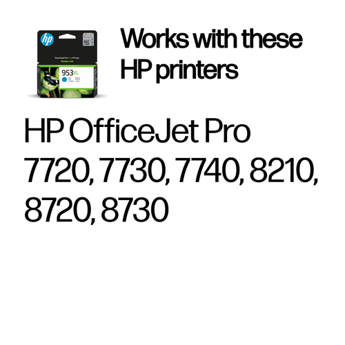 INK CARTRIDGE NO 953XL CYAN STAMPANTI COMPATIBILI: OFFICEJET 8702/ 7720/  7730/ 7740/ 8210/ 8211/ 8218/ 8710/  8711/ 8715/