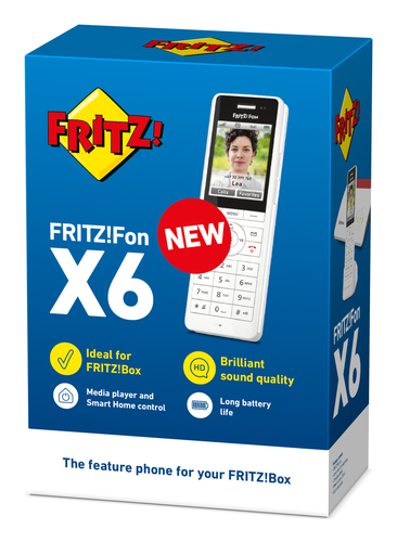 Fon X6 white International. Type: DECT telephone, Handset type: Wireless handset. Speakerphone. Maximum indoor range: 40 m