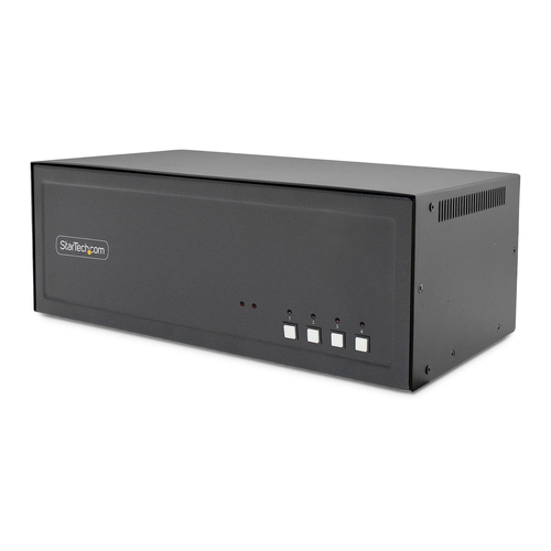 StarTech.com Analog KVM Switchbox - TAA Compliant - 4 Computer(s) - 2560 x 1600 - 11 x USB - USB 2.0 - 20 x DVI - Desktop
