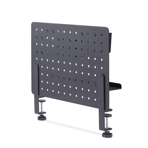 StarTech.com Clamp-On Pegboard with Accessories, 16.5x12.5in, Steel Peg Board, Desktop Storage Organizer, Black - Streamli