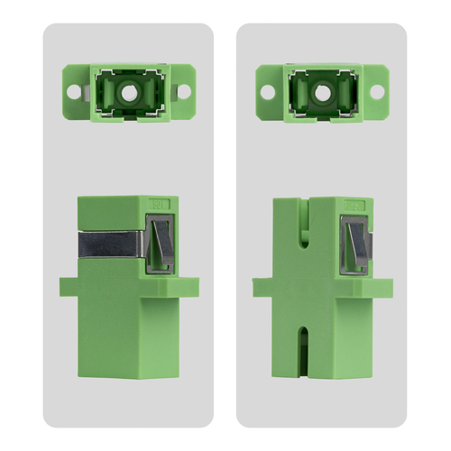 StarTech.com SC to SC Coupler 10 Pack, OS2 Single Mode SC Fiber Optic Coupler with Flange, SC/APC Simplex Adapter. Connect