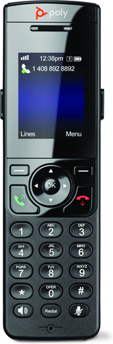 Fixation murale Poly pour Combiné, Téléphone IP - 5 Pièce